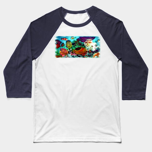 Aquarium Baseball T-Shirt by danieljanda